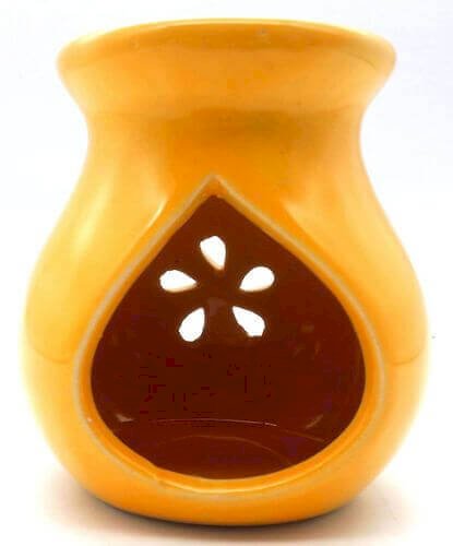 Brûleur d’Huiles essentielles en Céramique – Jaune Passion