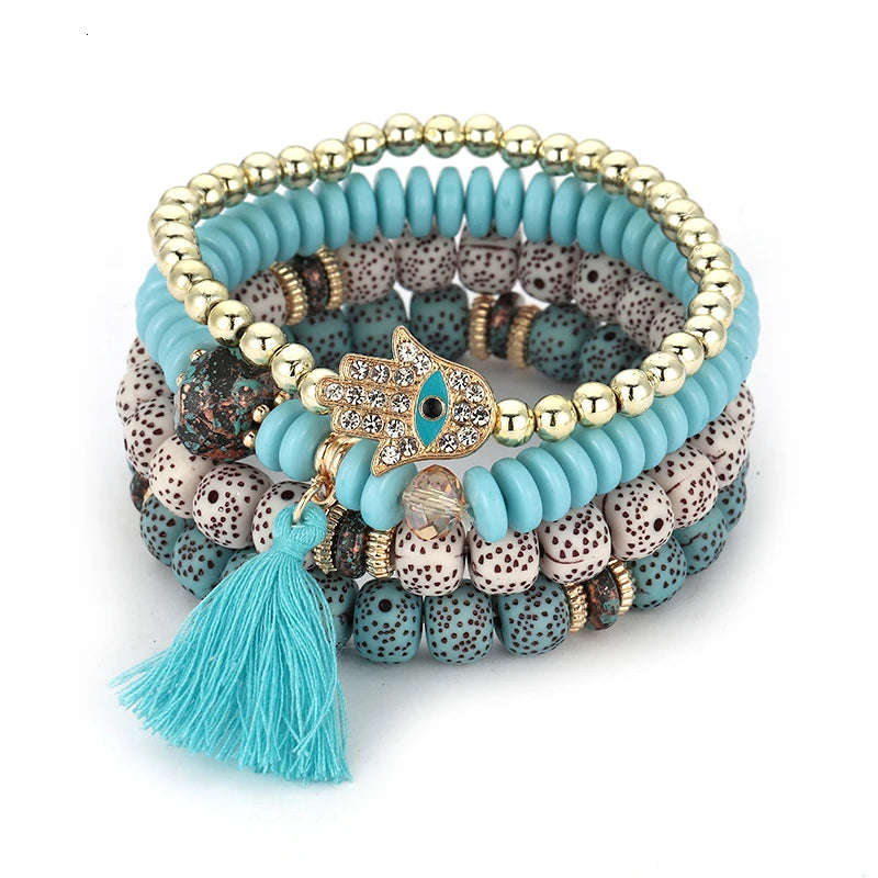 Bracelet Bohème Multicouches – Élégance et Esprit Libre