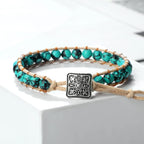 Bracelet hippie Vintage Artisanal – Perles de Yoga & Pierre Naturelle