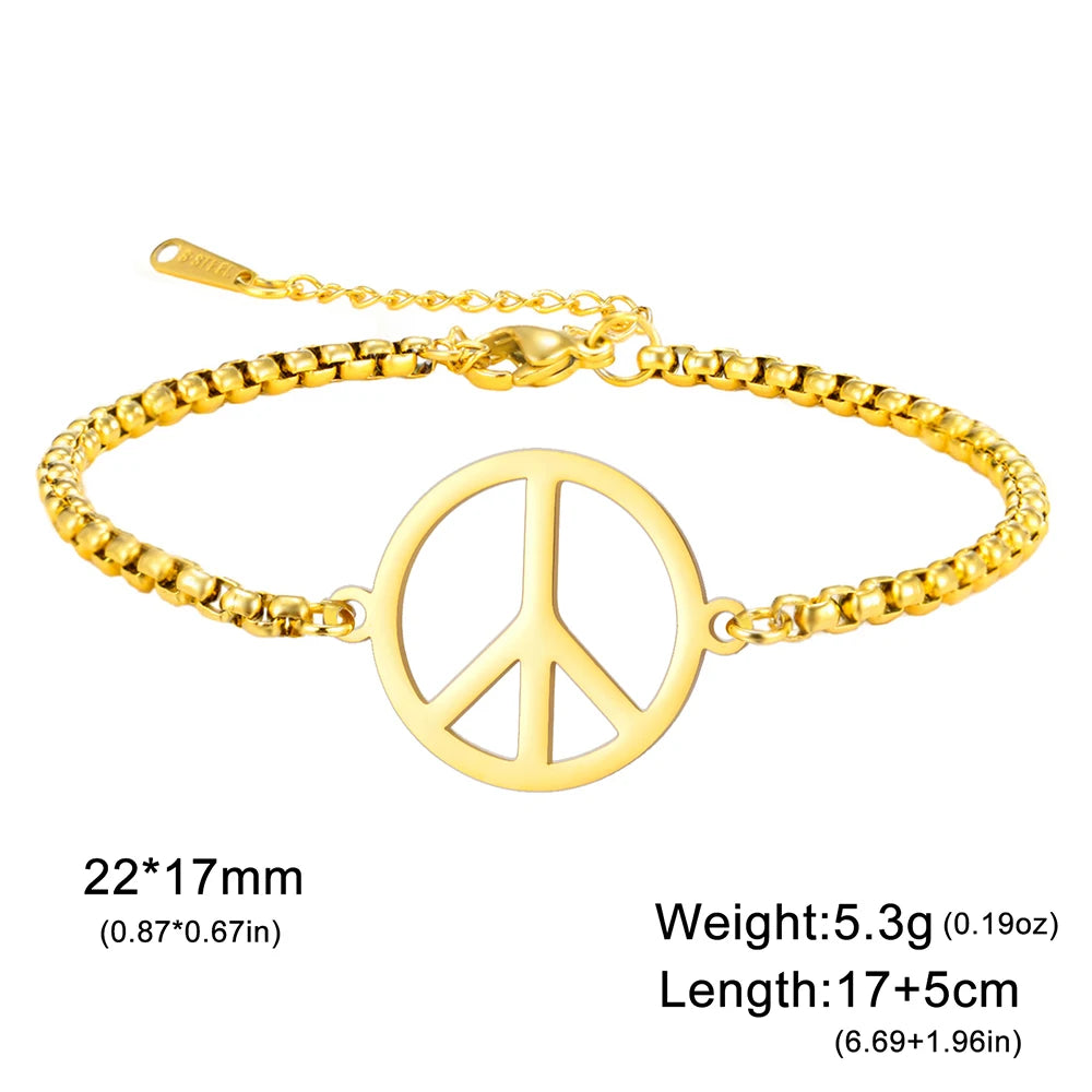 Bracelet / Chevillère Dawapara – Peace and Love
