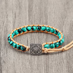 Bracelet hippie Vintage Artisanal – Perles de Yoga & Pierre Naturelle