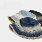 Bob en Jean Délavé – Style Rétro Unisexe