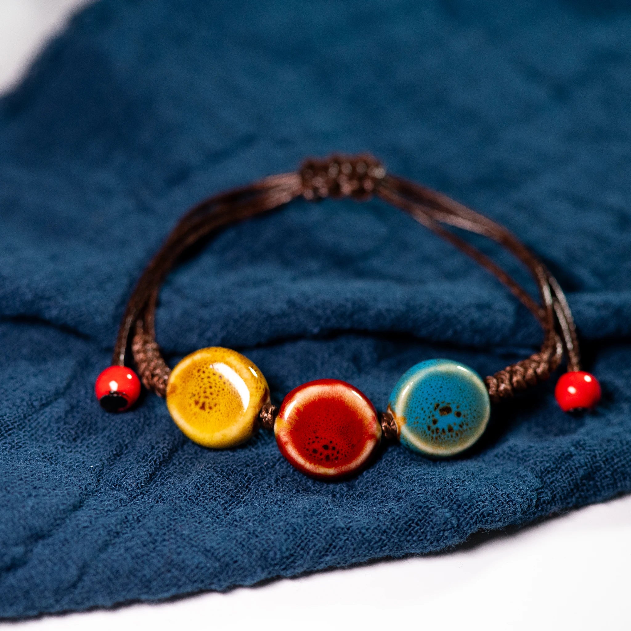 Bracelet Céramique Coloré Vintage